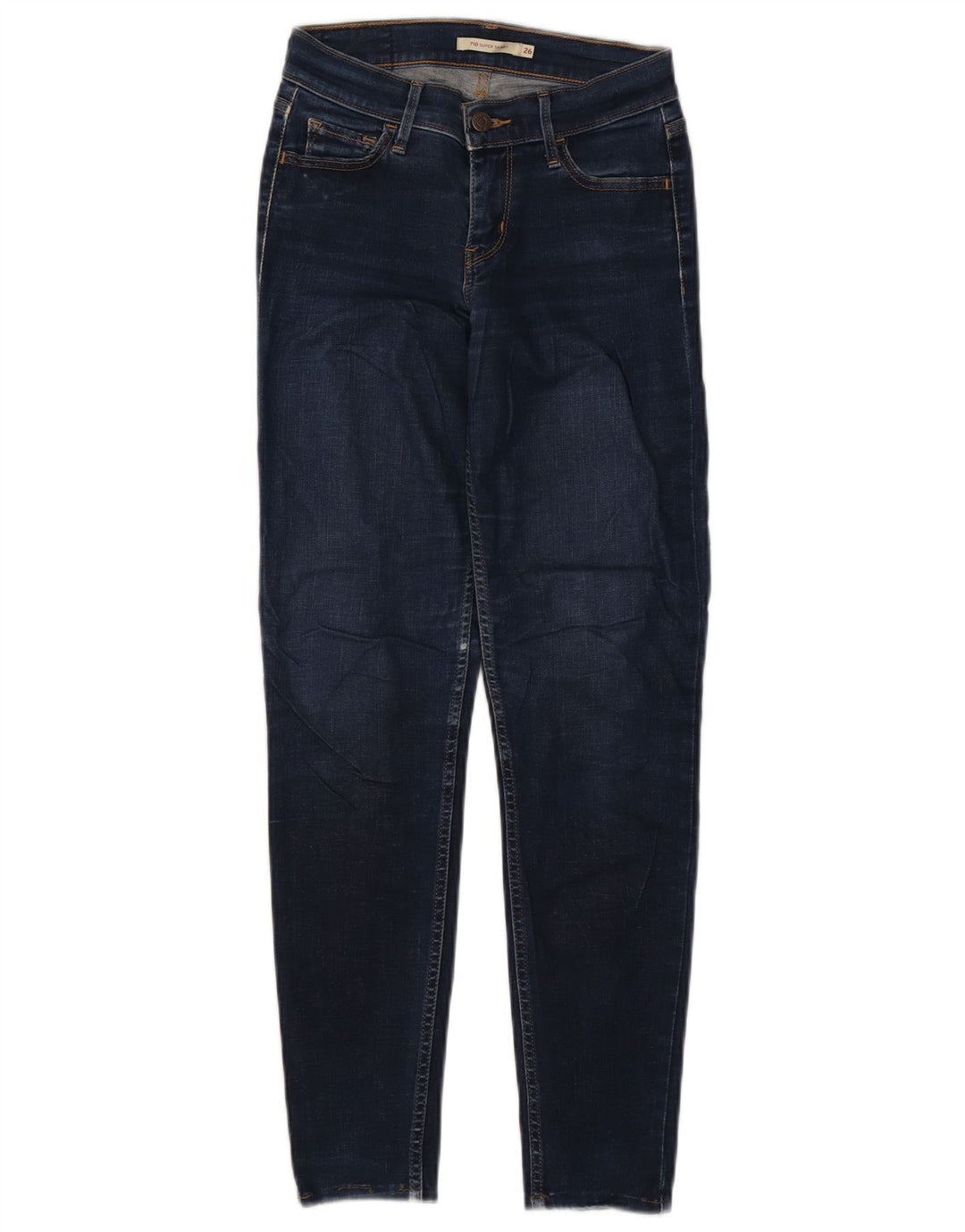 Damskie jeansy Levi's 710 Super Skinny W26 L28 Granatowe