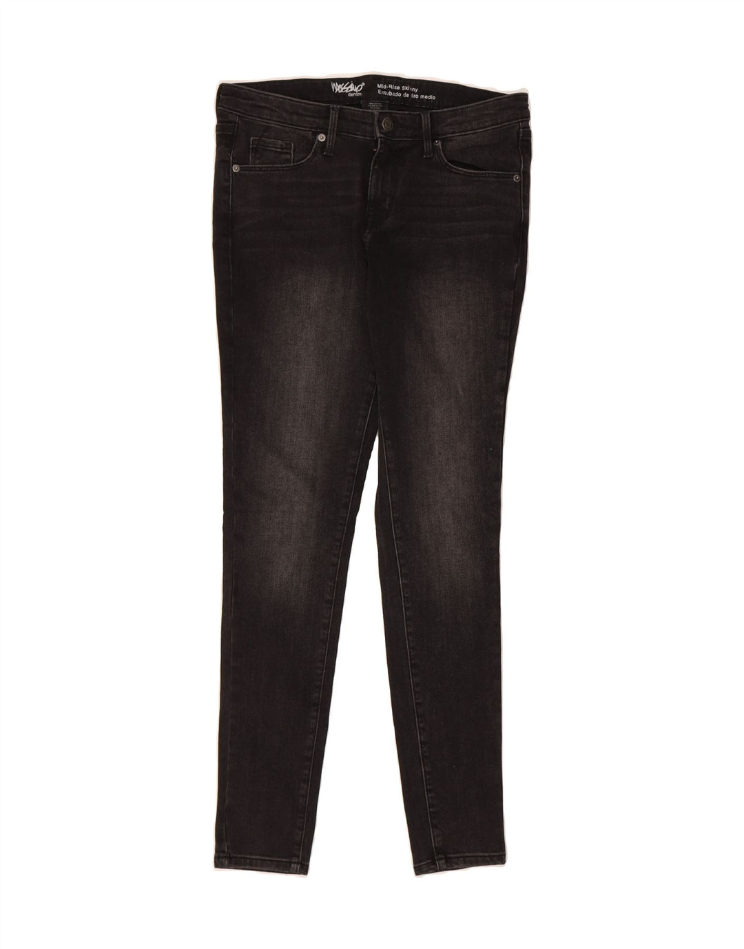 MOSSIMO Womens Mid Rise Skinny Jeans US 6 Medium W32 L30 Grey Cotton Vintage Mossimo and Second-Hand Mossimo from Messina Hembry 
