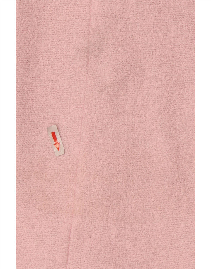 Płaszcz damski Zara Open UK 10 Small Pink Cotton