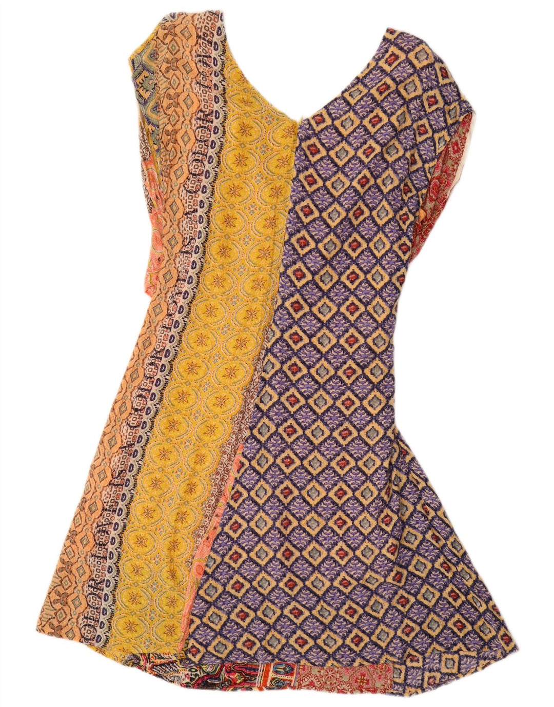 Damska sukienka o linii A Desigual EU 44 XL, wielokolorowa, geometryczna
