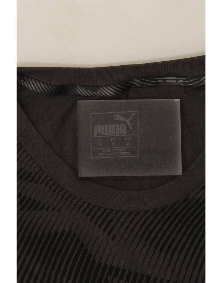 Męska koszulka Puma Top XL, szara, geometryczna