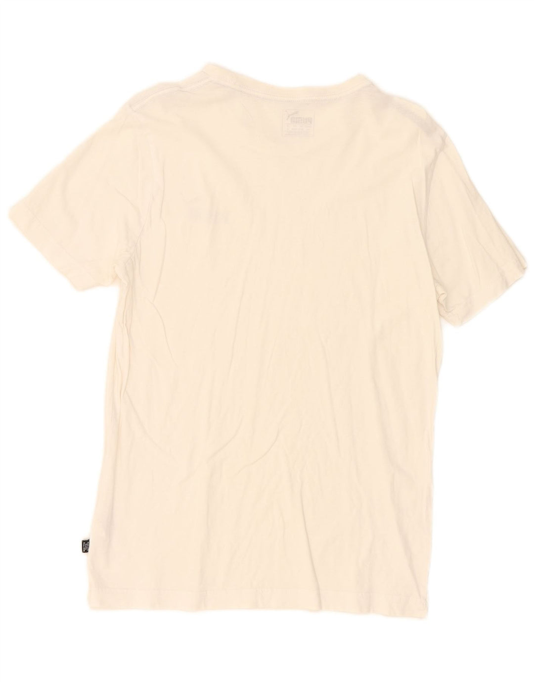 T-shirt męski Puma, mały, biały, bawełniany