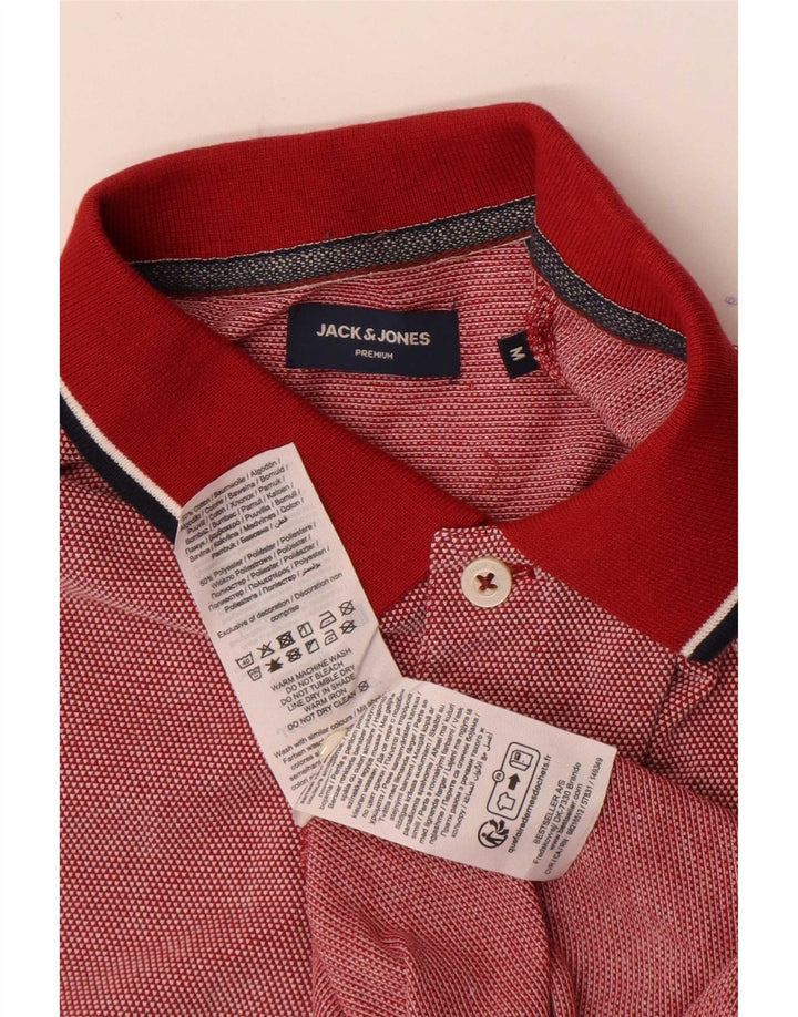Męska koszulka polo Jack & Jones, bawełniana w czerwone kropki