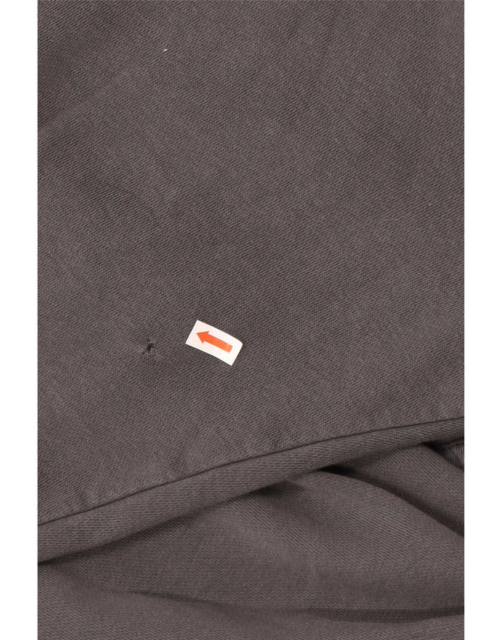 Męski sweter z kapturem Nike z grafiką, duży, szary, bawełniany