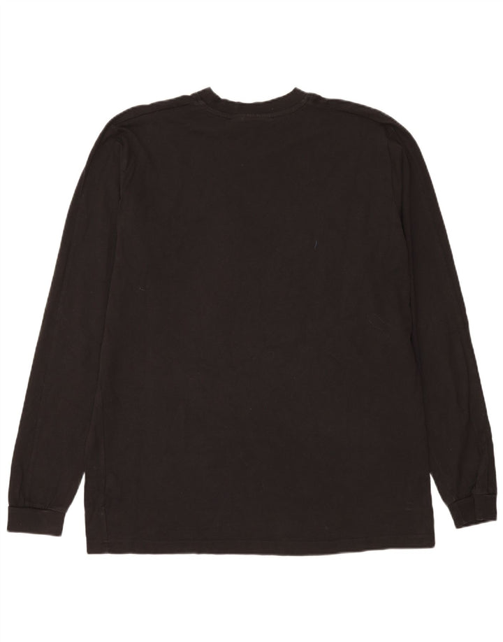 Męski graficzny top Puma z długim rękawem XL, czarny, bawełniany