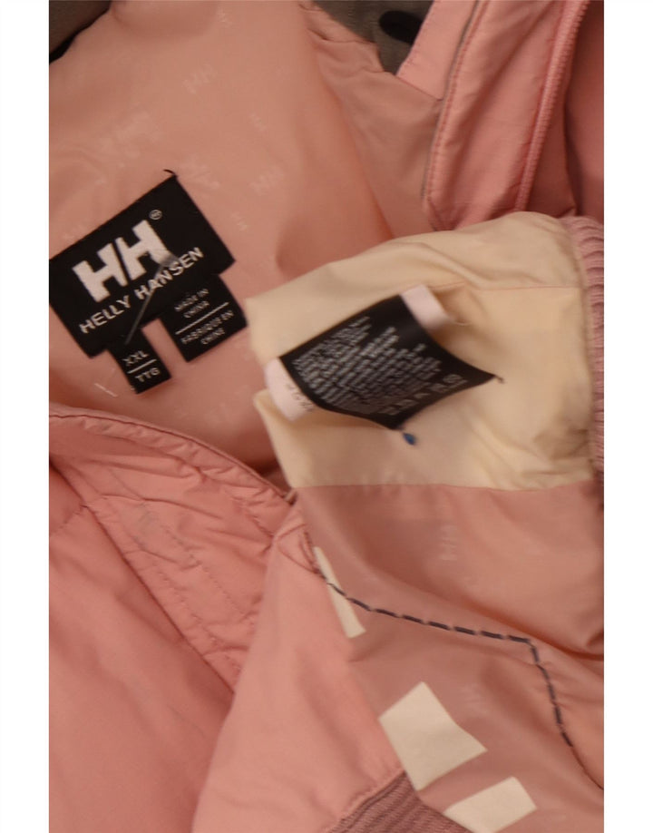 Damska wyściełana kurtka z kapturem Helly Hansen UK 44 2XL Różowy nylon