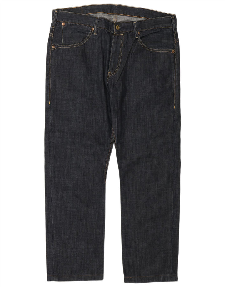 Męskie dżinsy Levi's 504 Straight W36 L32 Granatowa bawełna