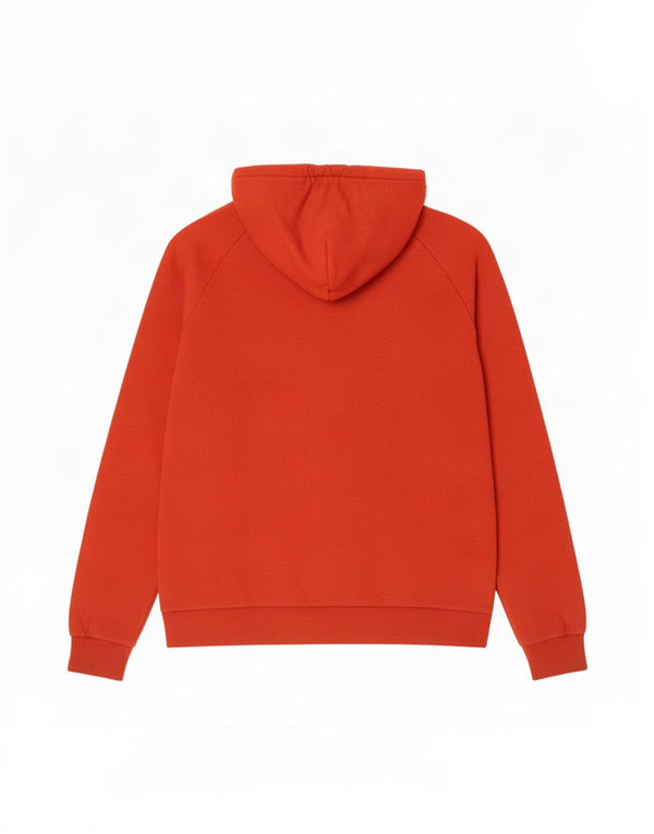 Under Armour Womens Graphic Oversized Hoodie Jumper UK 14 Medium Red Cotton