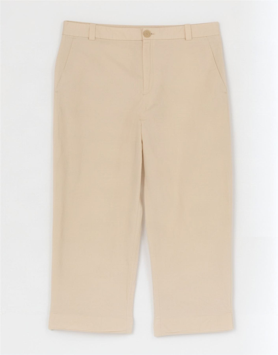 Krótkie spodnie damskie Zara XL W32 L24 Off White Lyocell