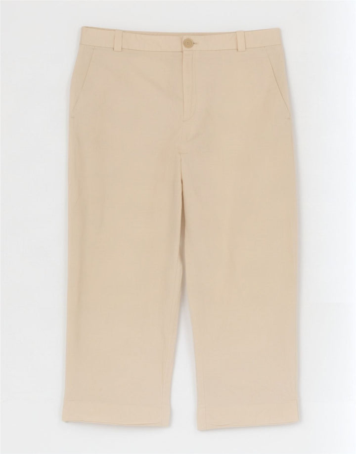 Krótkie spodnie damskie Zara XL W32 L24 Off White Lyocell