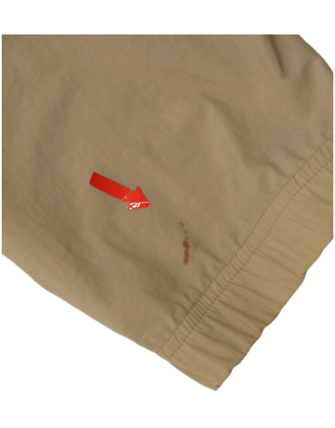 Męska kurtka dresowa Asics, duży beżowy poliester z blokami kolorów