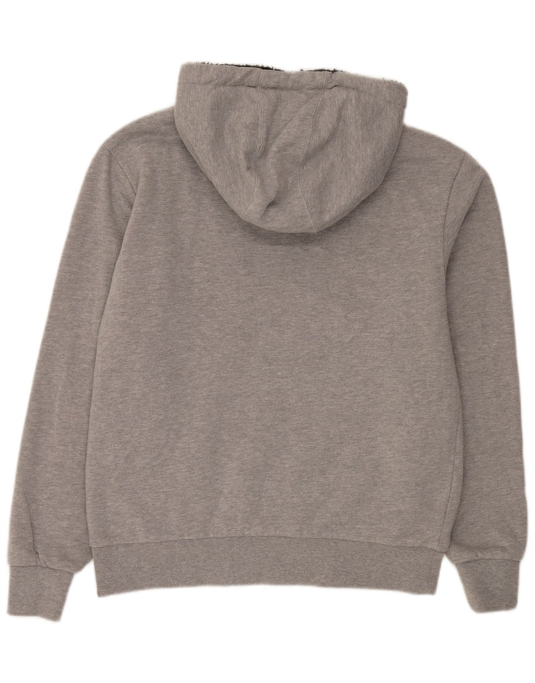 Saltrock Męski sweter z kapturem i zamkiem Devon Graphic Sherpa, średnio szary, retro