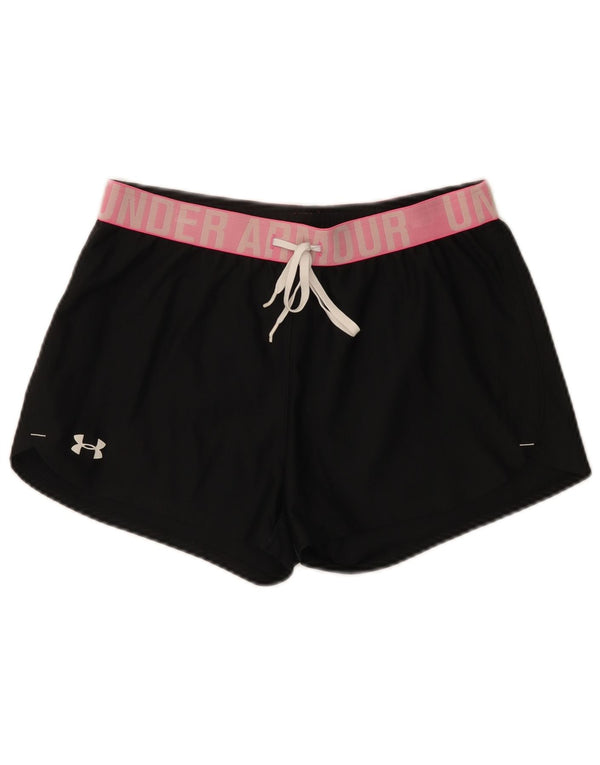 Damskie spodenki sportowe Under Armour Heat Gear Graphic UK 10, małe, czarne