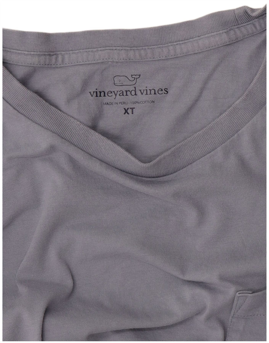 Męska koszulka z grafiką Vineyard Vines, top XL, fioletowa bawełna