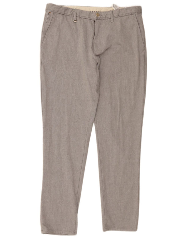 Męskie spodnie chino Zara EU 44 Large W34 L30 Szara bawełna