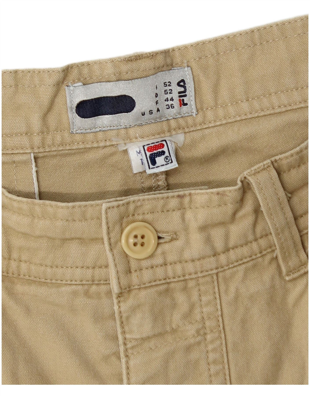 Męskie spodenki cargo Fila IT 54 XL W36 Khaki