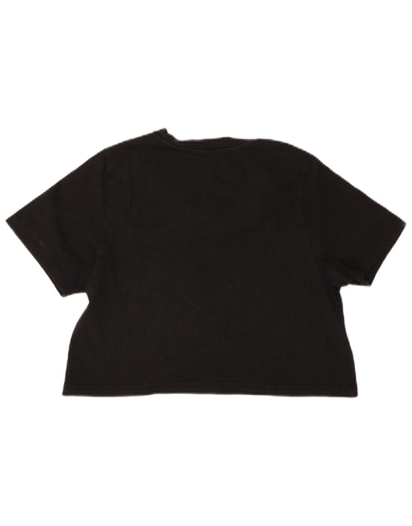 Damski T-shirt Dickies Crop Top UK 12 Średni Czarny Bawełna