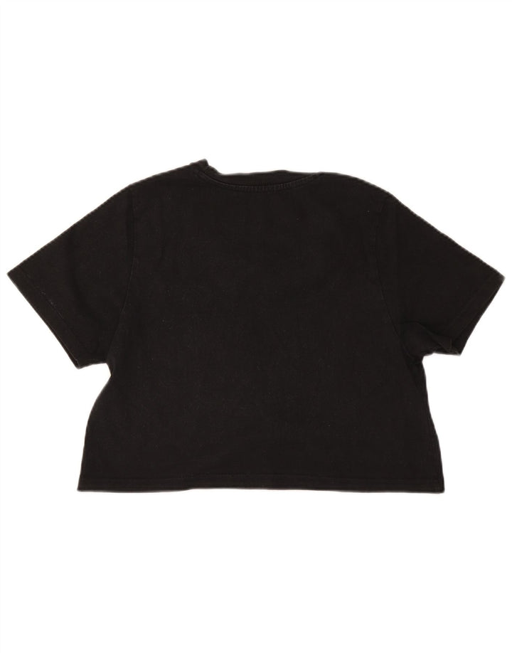 Damski T-shirt Dickies Crop Top UK 12 Średni Czarny Bawełna