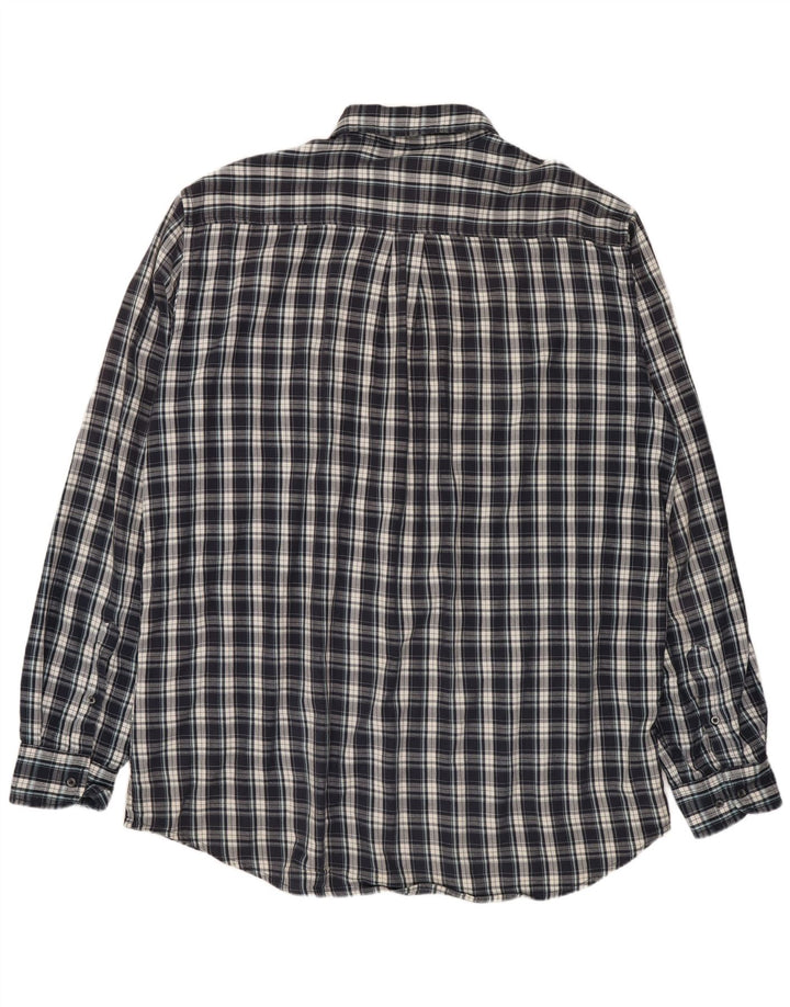 Koszula flanelowa męska Kappa 2XL, bawełniana, granatowa w kratkę