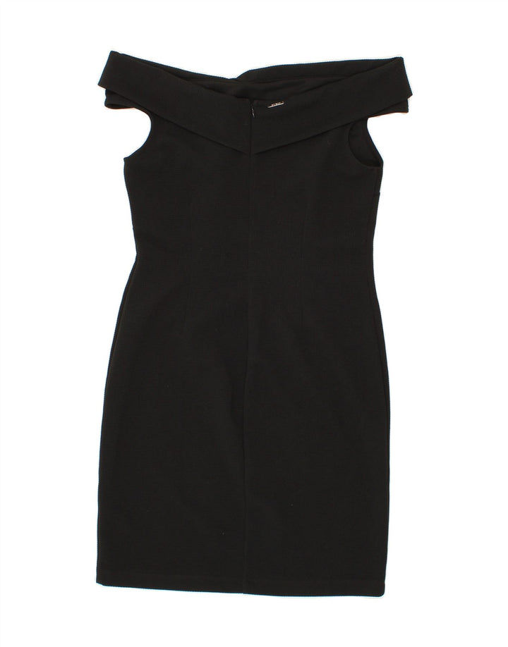 GUESS Womens Off Shoulder Dress IT 42 Medium Black Polyester Vintage Guess and Second-Hand Guess from Messina Hembry 