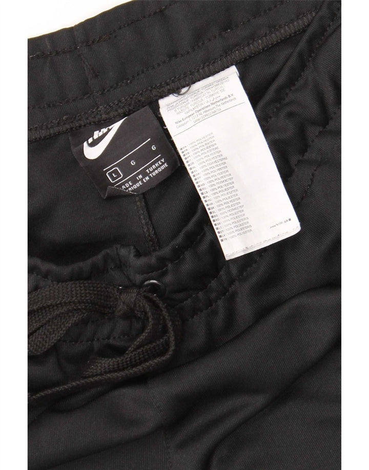 Męskie spodenki sportowe Nike z grafiką, duże, czarne, poliestrowe