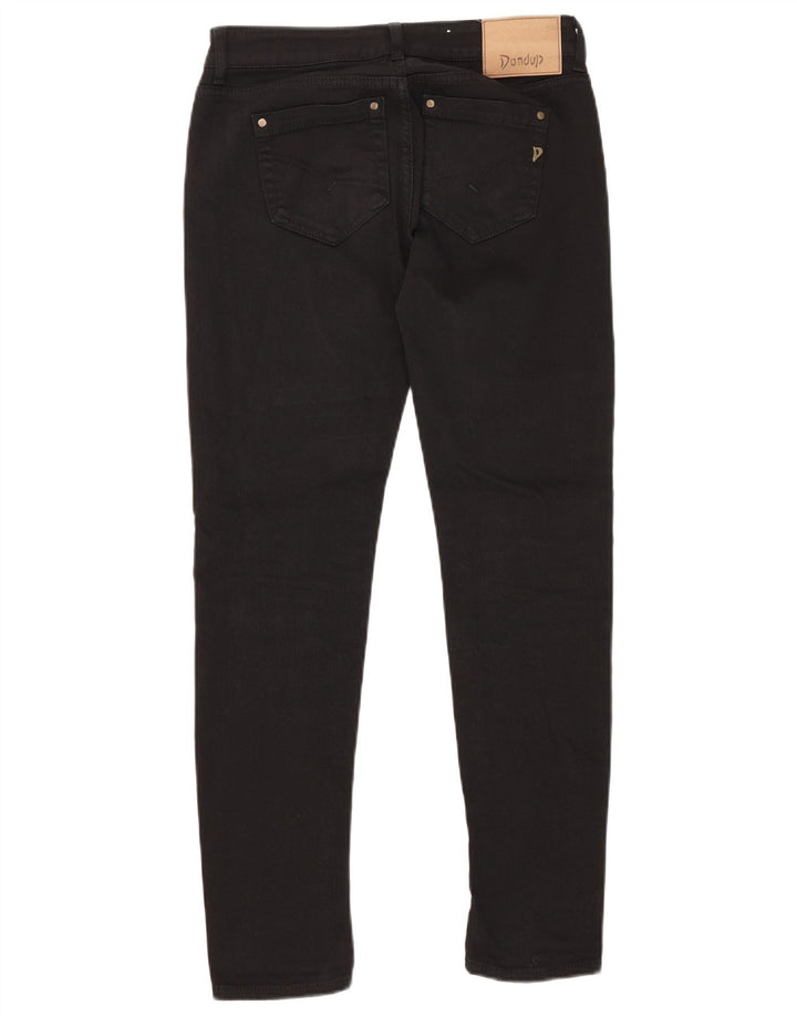 DONDUP Damskie jeansy slim W28 L30 Czarna bawełna