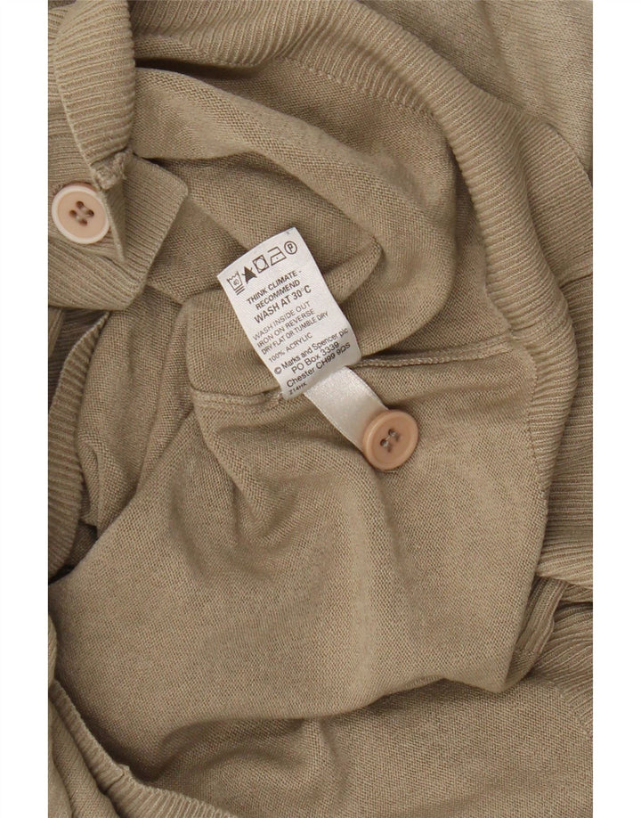 Sweter damski Marks & Spencer Blue Harbor Cardigan UK 12 średni beż