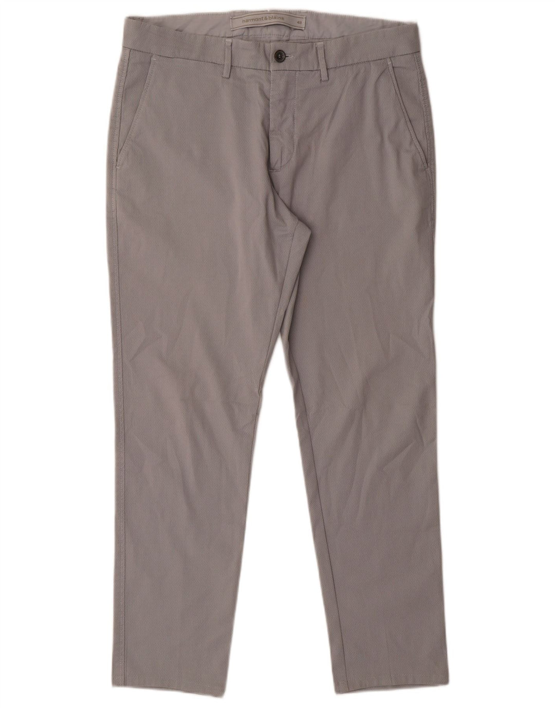 Męskie spodnie chino Harmont & Blaine IT 48 Medium W36 L28 Szara bawełna