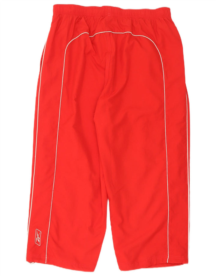 Reebok męskie spodnie dresowe Capri XL Czerwony poliester
