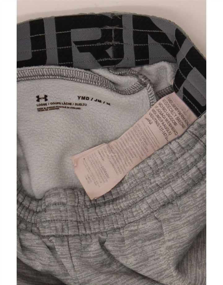Chłopięce spodnie dresowe Under Armour z grafiką, 9-10 lat, średnioszare