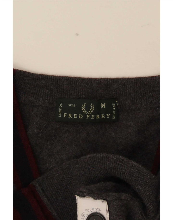 Męskie średniej szarej wełny Fred Perry