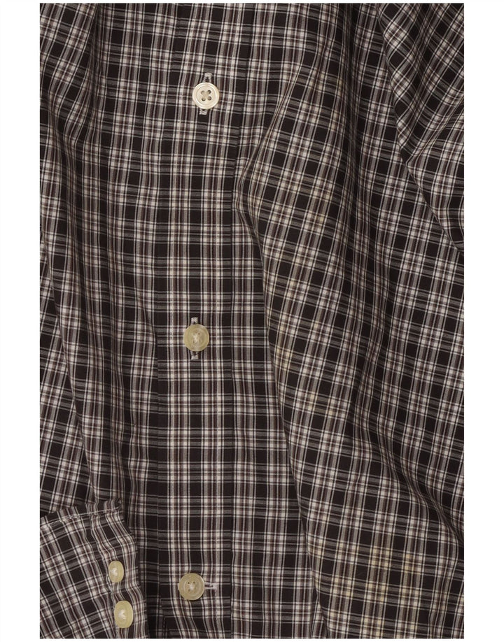 Męska koszula o swobodnym kroju Eddie Bauer 2XL, bawełniana w czarną kratkę
