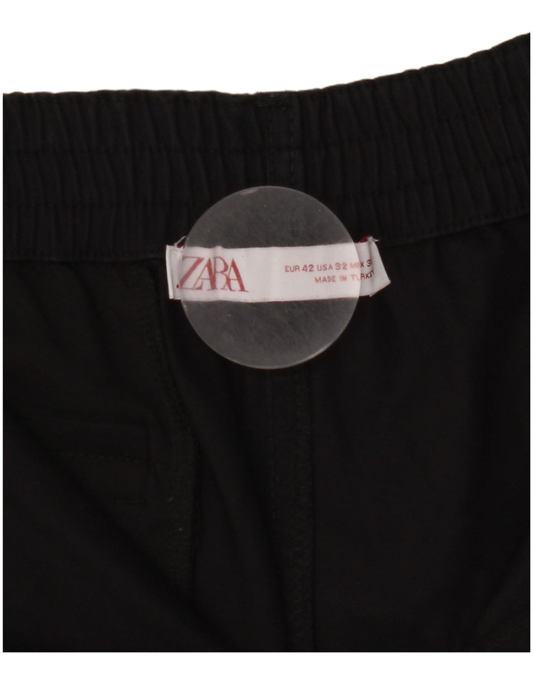 Męskie spodenki cargo Zara EU 42 Large W32, czarne, bawełniane