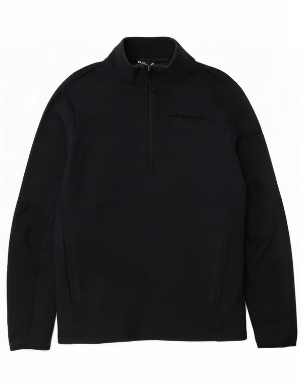 Under Armour Męska bluza z zamkiem błyskawicznym, sweter XS, granatowa, bawełniana