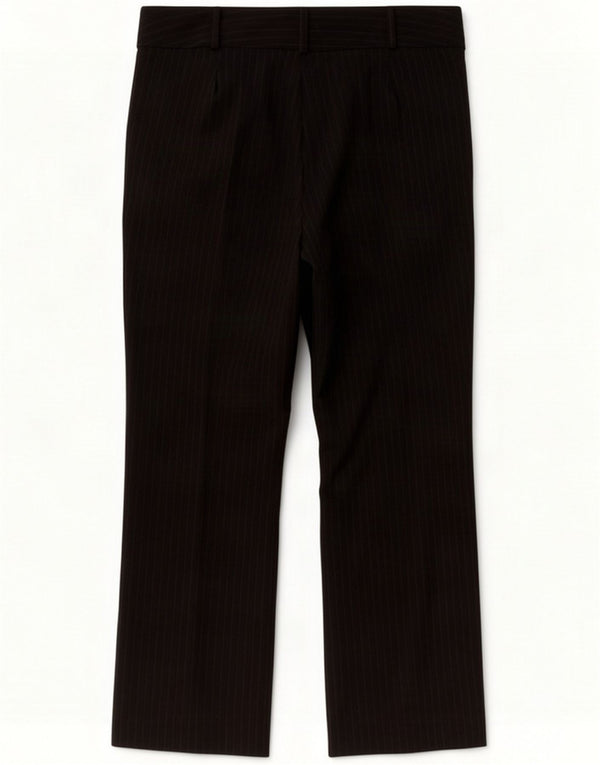 Damskie spodnie garniturowe Marks & Spencer UK 16 Large W36 L29 Czarne prążki