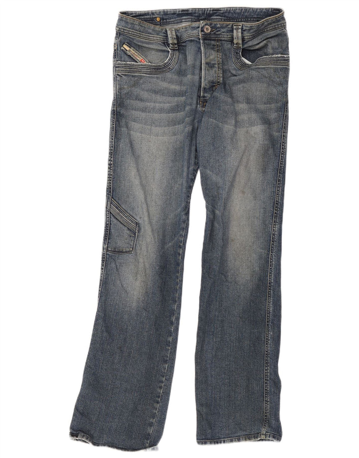Męskie jeansy Diesel Cargo Bootcut W33 L33 Niebieskie