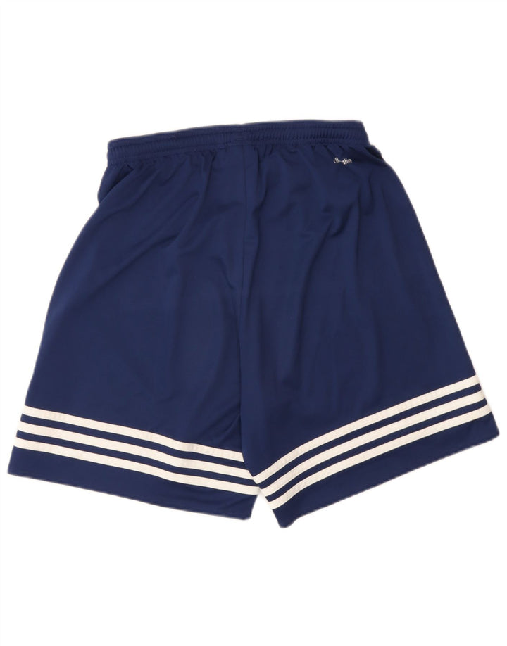 Męskie spodenki sportowe Adidas Climalite, małe, granatowe, poliestrowe