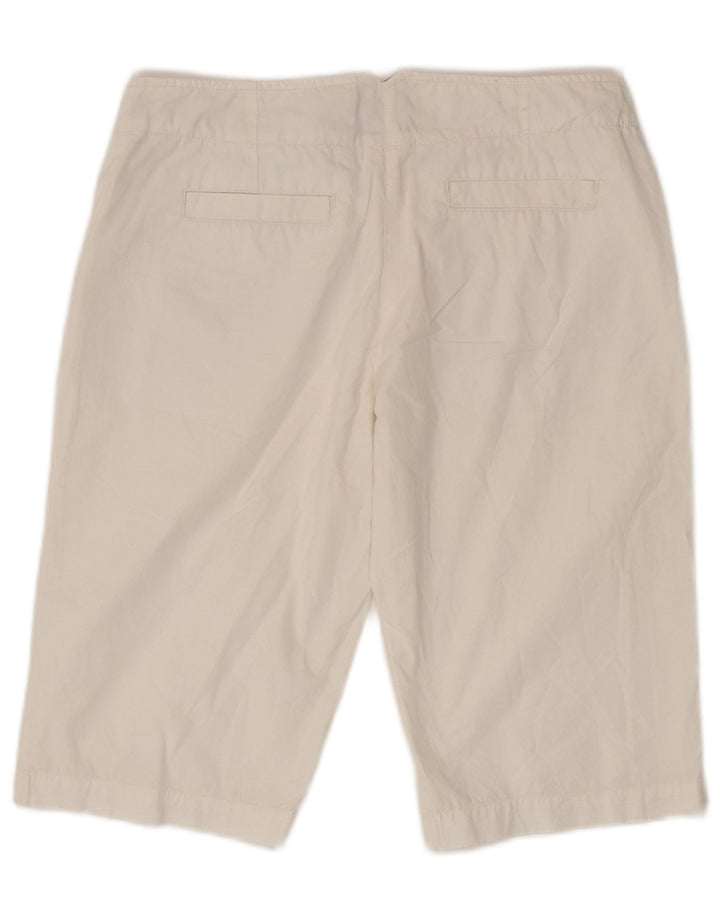 Damskie bermudy Lotto UK 14 Medium W30 Biała bawełna