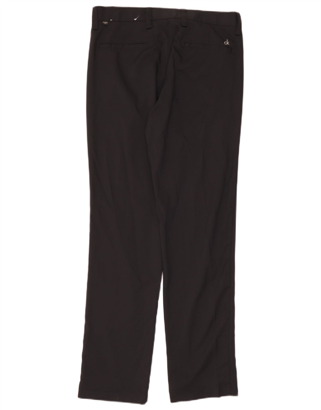 Męskie proste spodnie Chino Calvin Klein Rozmiar 32 W32 L31 Czarny poliester