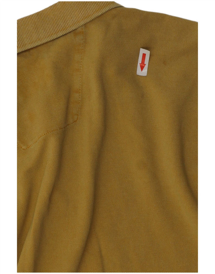 Męska koszulka polo Camel Active, barwiona na surowo, duża, żółta bawełna
