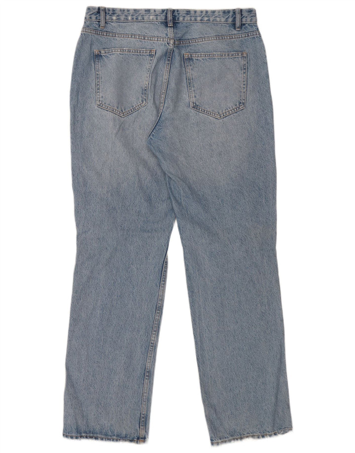 Damskie jeansy Zara w trudnej sytuacji, EU 44, duże, W34, L32, niebieskie