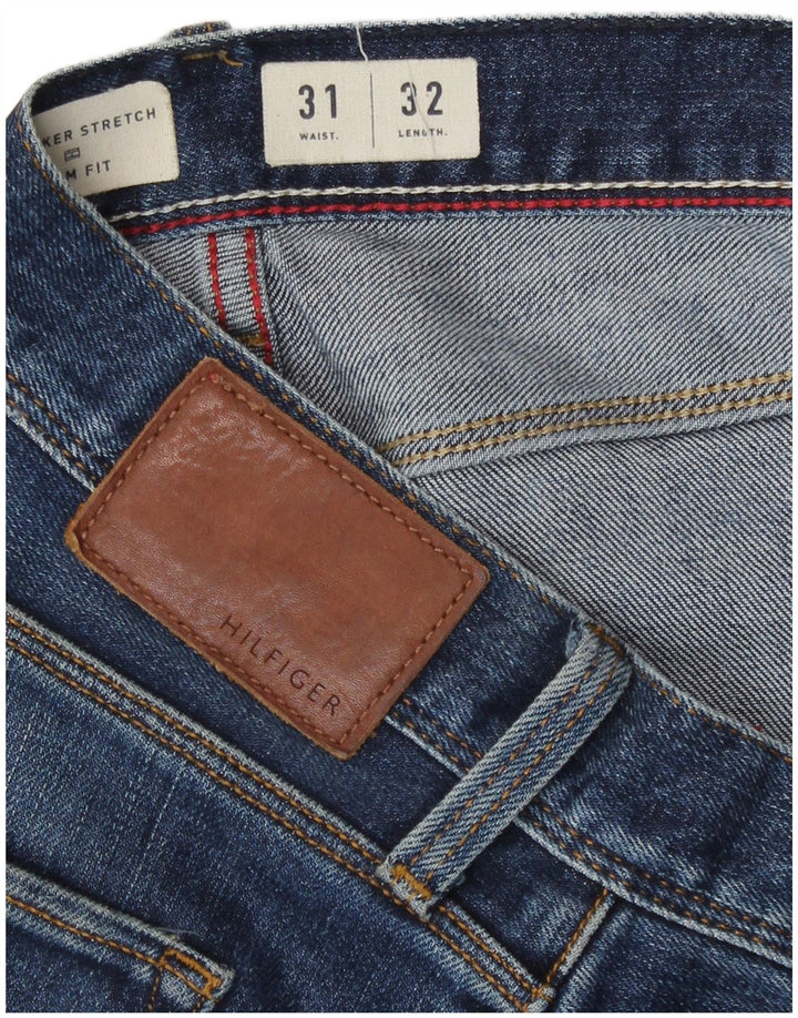 Męskie dżinsy Tommy Hilfiger Bleecker Slim W31 L32 Niebieska bawełna