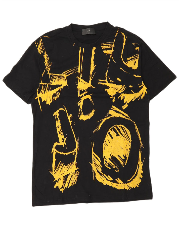 Męska koszulka z grafiką Liu Jo, średnia, czarna bawełna