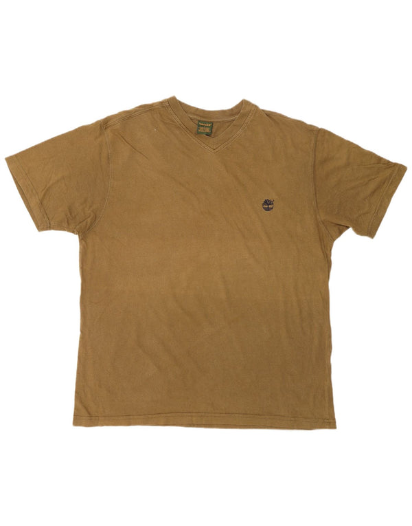 T-shirt męski TIMBERLAND, duży, bawełniany khaki