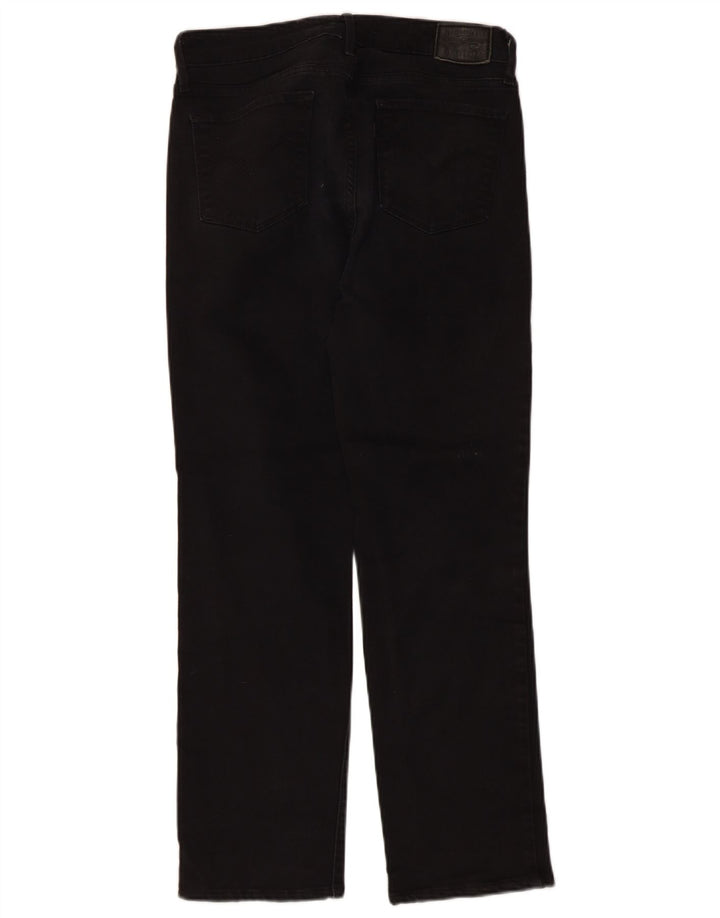 Damskie dżinsy Levi's 714 Straight W29 L30 Czarna bawełna
