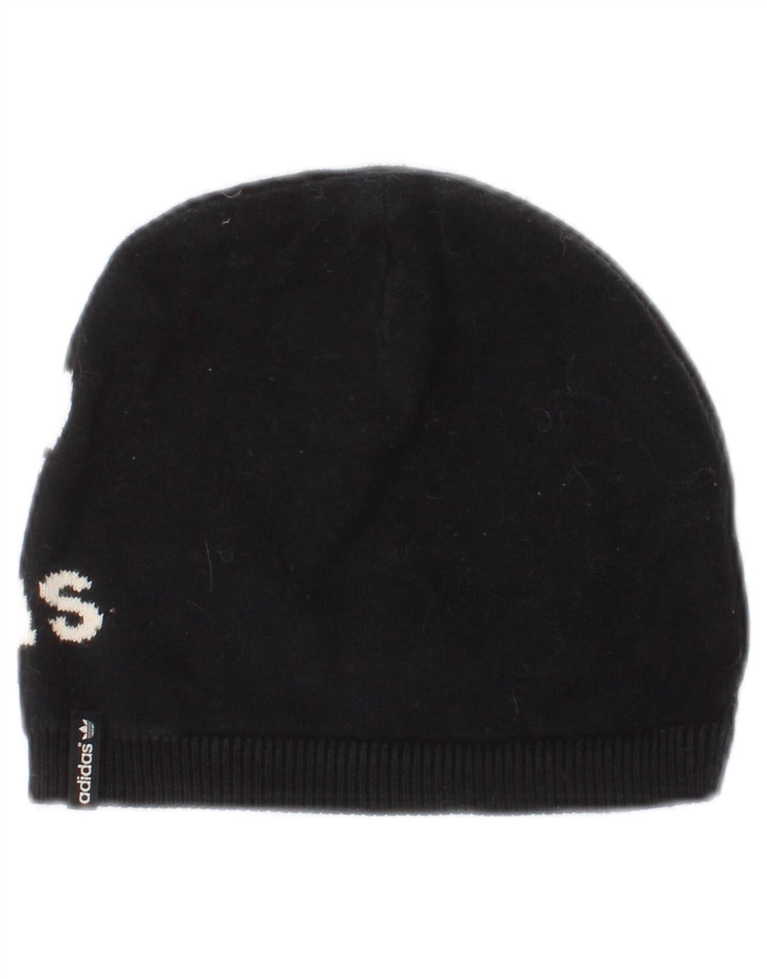 Damska czapka beanie Adidas z grafiką, jeden rozmiar, czarna, bawełniana