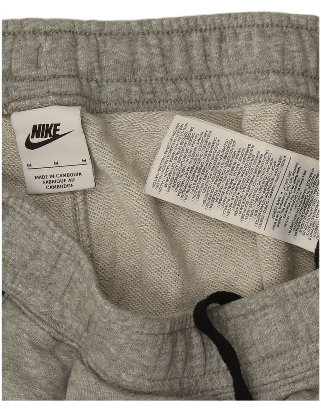 Męskie spodenki sportowe Nike, bawełna w kolorze średniej szarości