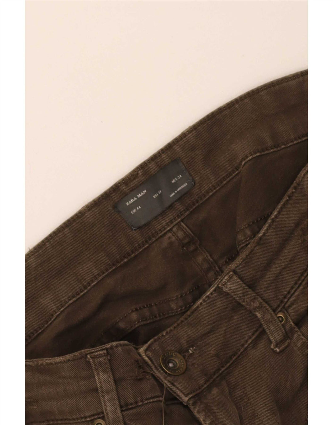 Męskie spodnie cargo Zara EU 44 Large W34 L29 Khaki