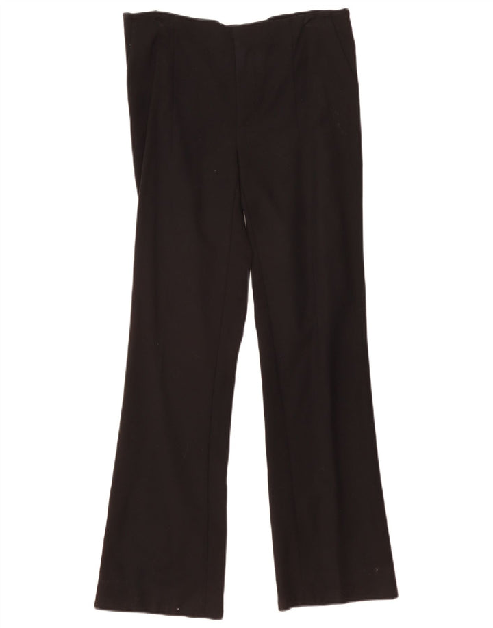 Spodnie damskie Zara Bootcut, średnie W30 L30, czarne, bawełniane