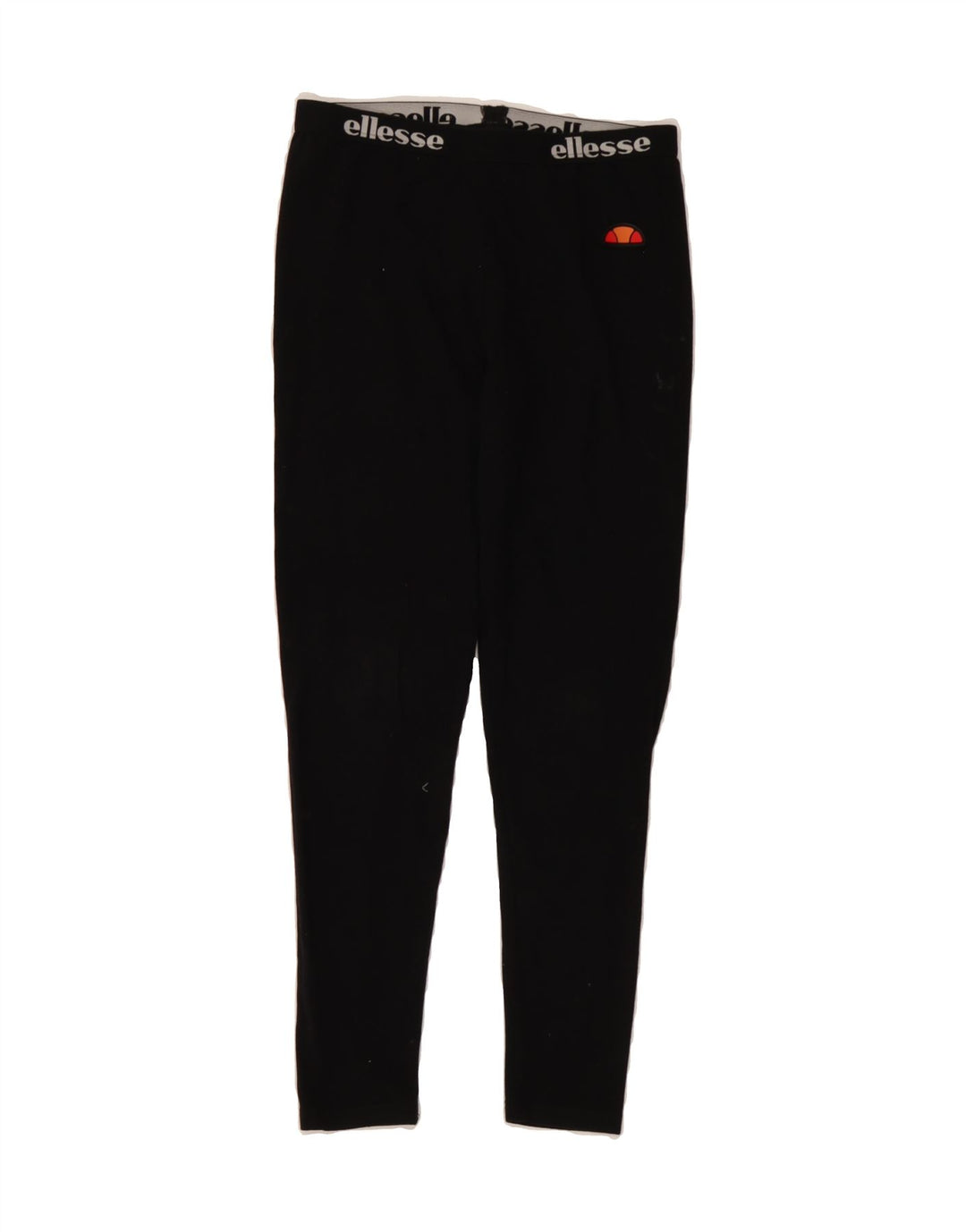 ELLESSE Womens Graphic Leggings UK 10 Small  Black Cotton Vintage Ellesse and Second-Hand Ellesse from Messina Hembry 